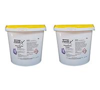Janit-X Water Soluble Blue Or Yellow Urinal Blocks 3kg (2 Tubs, Yellow)
