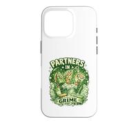 Janitor Humor Graphic Cleaning Crew Partners in Grime Mop Case for iPhone 16 Pro