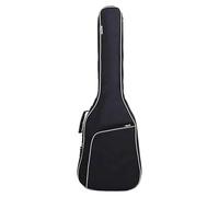 JanJean 40 Inch Waterproof Oxford Cloth Guitar Backpack Thick Cotton Padded Double Shoulder Bag with Comfortable Straps White One Size