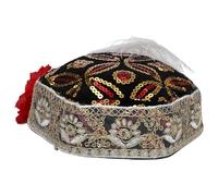 JanJean Belly Dance Headpiece with Sequins Peacock Feather Rhinestone Floral Headwear for Stage Performance Photo Shoot Black One Size