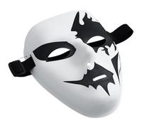 JanJean Cool Halloween Ghost Mask with Spooky Design Versatile for Hip Hop Street Dance Performances Cosplay Parties Type C One Size
