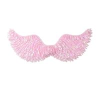 JanJean Deluxe Light Up Angel Wings Set Realistic Feather Design with Secure Arm Straps for Events Stage Productions Type A 75x26 One Size