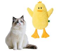JanJean Dog Boredom Buster Toy Duck Squeaky Interactive Plush Chew Toy for Indoor Play Mental Stimulation Companion Type A One Size