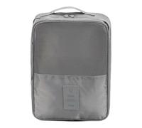 JanJean Double Layer Waterproof Shoe Bag with Handle Separate Compartments for Clean Dirty Shoes Ideal for Travel Gym Grey One Size