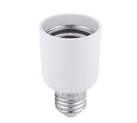 JanJean E27 to E40/E14/E27 Light Socket Adapter Chandelier Socket Converter Bulb Base Adapter Candelabra to Medium Edison Screw Light Socket Converter White E27 to E40