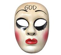 JanJean Evil Clown Killer Mask Terrifying Halloween Costume Accessory with Bloody Details for Scary Movie Night Type A One Size