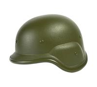 JanJean German Helmet Military Helmet Pith Helmets WW1 WW2 Helmets German Soldier Costume Soldier Hat Green One Size