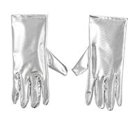 JanJean Glow in The Dark Tin Man Kit Funnel Hat with shiny Heart Brooch for Nighttime Halloween Events Accessory 1Pc Short Gloves One Size