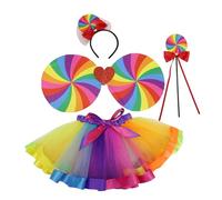 JanJean Goat Elf Other Cosplay Party Duck Bear Lion Fox Owl Candy Wings Bat Women Deer Pig 4Pcs Rainbow One Size