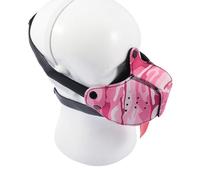 JanJean Neoprene Puppy Play Hood Dog Muzzle Mask - Adjustable Pup Hood Face Muzzle for Halloween Costume Pink One Size