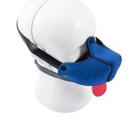 JanJean Neoprene Puppy Play Hood Dog Muzzle Mask - Adjustable Pup Hood Face Muzzle for Halloween Costume Blue One Size