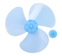 JanJean Plastic Fan Blade Leaves Fan Table Fanner Replacement Part with Nut Cover Universal Household Standing Pedestal Sky Blue 12 Inch 3 Leaves