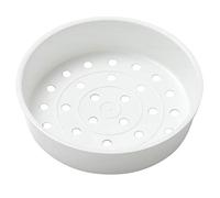 JanJean Plastic Steam Basket Veggies Egg Dessert Baby Food Steaming Rack Stand for Steamer Rice Cooker Warmer Accessory Ivory B 3L