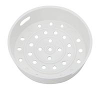 JanJean Plastic Steam Basket Veggies Egg Dessert Baby Food Steaming Rack Stand for Steamer Rice Cooker Warmer Accessory Ivory A 3L