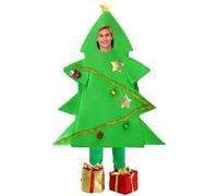 JanJean Professional Grade Christmas Tree Performance Costume Theater-Quality with Built-in Mobility Green 5-8