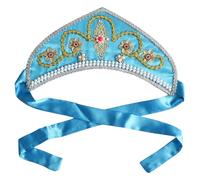 JanJean Russian Folk Dance Hat with Pearl Metallic Traditional Ethnic Headdress Stage Performance Costume Headdress Lake Blue One Size