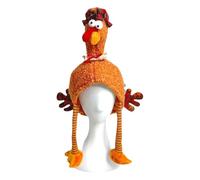 JanJean Thanksgiving Turkey Hat for Adults Funniest Gobble Day Costume Cap for Family Gatherings Football Watch Parties Type C One Size