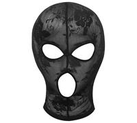 JanJean Womens Hollow See-through Mesh Veil Headpiece Lace Full Face Mask for Halloween Masquerade Parties Nightclub Type B One Size