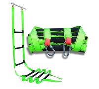 JANJOSN 9.8Ft Fire Escape Ladder, Portable & Reusable Fire Rope Ladder for Windows, Boats, Treehouses, Easy to Use for Kids & Adults (Green)