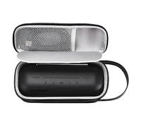 Janjunsi Speaker Case for JBL Tuner 2/Flip Essential 2/Flip6/Flip5/Flip4/Flip3 - Polyester Fabric EVA Protective Bag with Hand Strap - Compatible with Portable Bluetooth Speakers
