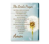JANLAN The Lord’s Prayer Canvas Wall Art,Religious Wall Decor,Christian Canvas Wall Artwork for Home Bedroom Living Room