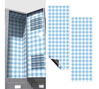 Janlaugh 2 Pack 36 x 12 Magnetic Locker Wallpaper Back to School Removable Reusable Magnetic Wall Cover Sheet for School Lockers Fridge Metal Door Girls Decorations Office Supplies(Plaid,Blue)