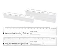 Janlaugh 250 Pcs Wound Ruler 6 Inch Wound Measuring Tape Paper Guide Ruler Double Sided Disposable Paper Tape Measure Measurement Tools for Nurses
