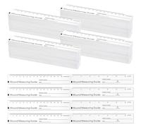 Janlaugh 500 Pcs Wound Ruler 6 Inch Wound Measuring Tape Paper Guide Ruler Double Sided Disposable Paper Tape Measure Measurement Tools for Nurses