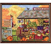 Janlynn Buck's County Farm Stand Counted Cross Stitch Kit, 16 X 12-inch, Acrylic, Multicolour, 8.5x11x0.75 cm