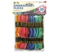 Janlynn Cotton Embroidery Floss Pack 8.7yd 36/Pkg-Variegated Colors, Other, Multicoloured