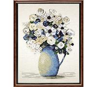 Janlynn Cross Stitch Kit, Cotton, Anemones (14 Count)