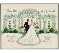 Janlynn From This Day Forward Counted Cross Stitch Kit, Cotton, Multi-Colour, by The Yard