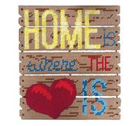 Janlynn Home Is Where The Heart Is Pallet-ables Plastic Canvas Kit