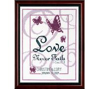 Janlynn Love Never Fails Counted Cross Stitch Kit