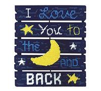 Janlynn Love You to The Moon Pallet-ables Plastic Canvas Kit, Acrylic, Multicolour, 8.5x11x1 cm