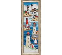 Janlynn mesh, nylon Lighthouses Counted Cross Stitch Kit