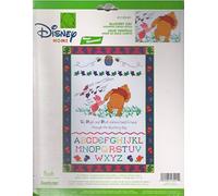 Janlynn Pooh Blustery Day Cross Stitch Kit, 14x19 inches, Adults