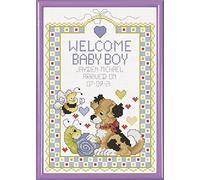 Janlynn Welcome Baby Boy Counted Cross Stitch Kit