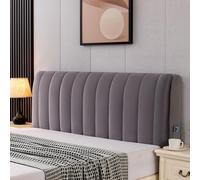 JANMEYO Bed Headboard Cover Headboard Cover Simple Modern Elastic Velvet Bed Head Cover Universal Quilted Thickened Headboard Protector Dust Cover For Bedroom Decoration-Dark gray||60 * 150cm