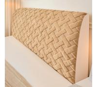 JANMEYO Headboard Cover Soft Thickened Bed Headboard Backres Covers Universal Simple Dust Bed Head Slipcover Modern Comfortable Headboard Wrap Machine Washable-Khaki||180cm