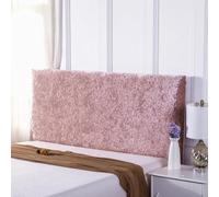 JANMEYO Headboard Cover Stretch Headboards Backrest Slipcover for Single/Double/King Size Bed Headboard Dustproof Covers Modern Velvet Headboard Protection Cover,Washable-Pink-1||75 * 160cm
