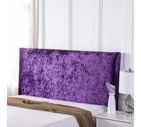 JANMEYO Headboard Cover Stretch Headboards Backrest Slipcover for Single/Double/King Size Bed Headboard Dustproof Covers Modern Velvet Headboard Protection Cover,Washable-Purple-2||75 * 160cm