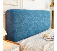 JANMEYO Headboard Cover Universal Dustproof Bed Headboard Backres Covers Modern Elastic Bed Head Slipcover Simple Headboard Protector Cover Bedroom Decoration-Blue-1||180 * 70cm