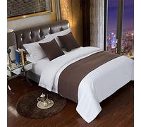 JANMEYO Hotel Bed Runner Scarf Simple Modern Bedspreads & Coverlets Single Double Super King Bedding Throws Home Bedroom Bed Decorations Bed Cover Bed Runners-brown||50x210cm(1.5m bed)