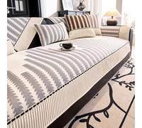 JANMEYO Sofa Cover Modern Chenille Couch Cover for All Seasons Luxury Non-slip Sofa Slipcovers 1 2 3 Seater Soft Universal L Shape Sofa Protector Furniture Protector Home Decor-Gray||110 * 300cm