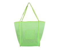 Janmobrian Beach Bag, Beach Bags for Women Mesh Beach Bag, Extra Large Beach Toy Bag And Totes Backpack For Holding Beach Toys Towel Super Market Grocery Picnic Womens(Green Color)