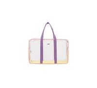 Janmobrian Beach Bag, Beach Bags for Women Summer Transparent Waterproof Large-Capacity Beach Tote Bags Mesh Holiday Vacation Jelly Bag Women Travel Handbag(Yellow)