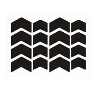 Janmobrian Bike Stickers, MTB Stickers 3Set Reflective Stickers For Helmets Invisible Self-adhesive Tape Bike Motorcycle Scooter(112x85mm)