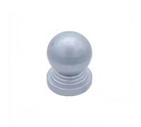 Janmobrian Fence Post Caps,Fence Toppers 2Pcs Galvanized Steel Post Caps Ball Finial Dome For Square Round Fence Guardrail Poles(Round 76mm)