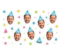 JANNGII Custom Face Table Confetti - Fun and Unique Party Decoration - Includes Mini Photo Cutouts (Each Approx. 5X5cm) - Ideal for Birthdays, Weddings, Hen & Stag Parties (Pack of 40)